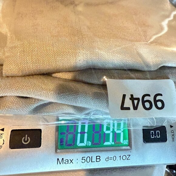 Soft Surroundings Women XL Linen A Line Skirt Beige Stretch Waist Side Slits - Picture 9 of 9